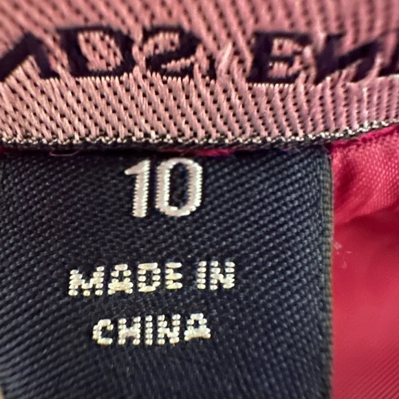 Lands’end Pink Wool Blend, Ladies Pea Coat, Size 10 with two pockets - Picture 8 of 10